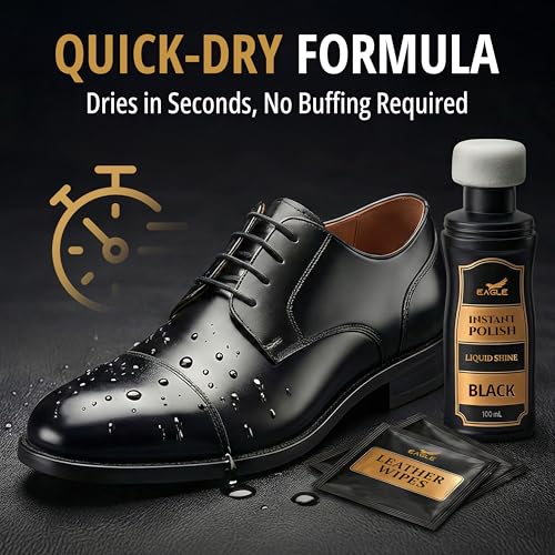 Eagle Liquid Shoe Polish Instant Shine miniatura 5