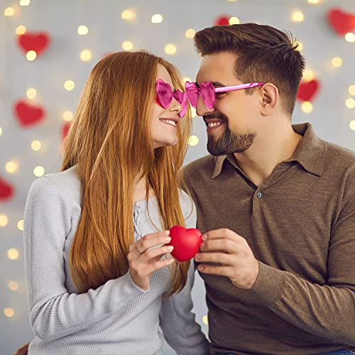 AEAHALY Heart Sunglasses for Women and Men Rimless Heart Shaped Sunglasses Heart Glasses Bachelorette Bride Party Favor2