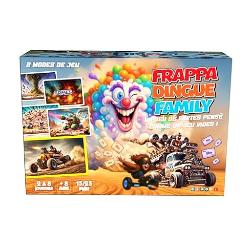 GAMOBI FRAPPADINGUE Family - Juego de mesa Familiar y Diversión. Una carrera delirante con Tarjetas Combinando memoria, estrategia y risas. Idea de regalo para niños, adolescentes y adultos, de 2 a 8 | Ya disponible en tu tienda friki favorita! En mundofriki.es!