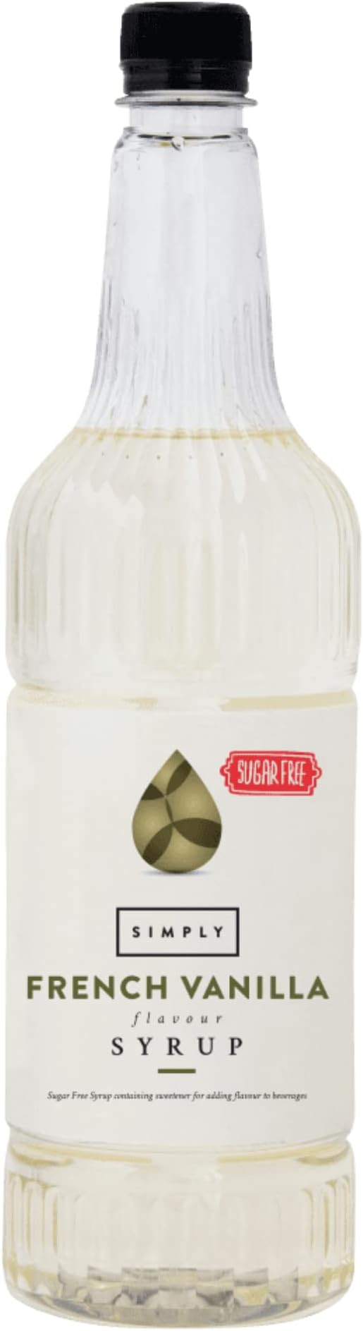 โ Sugar Free French Vanilla Syrup, Low Calorie, Vegan & Nut Free Flavoured Syrup for Coffee, Cocktails & Baking (1 Litre)