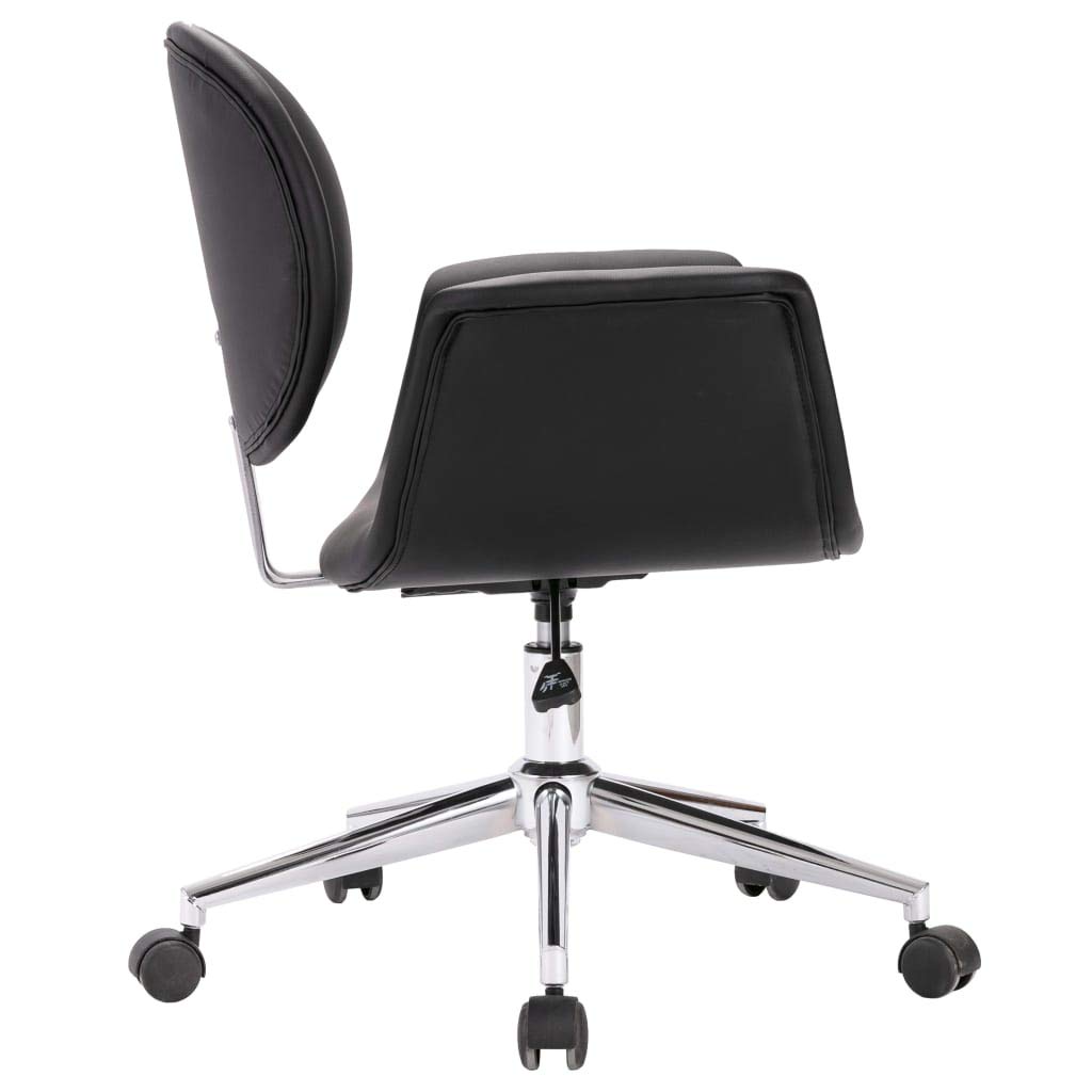 Sillas de cocina, mesa de comedor, sillas de comedor giratorias, 2 unidades, piel sintética negra para salón, cocina, dormitorio