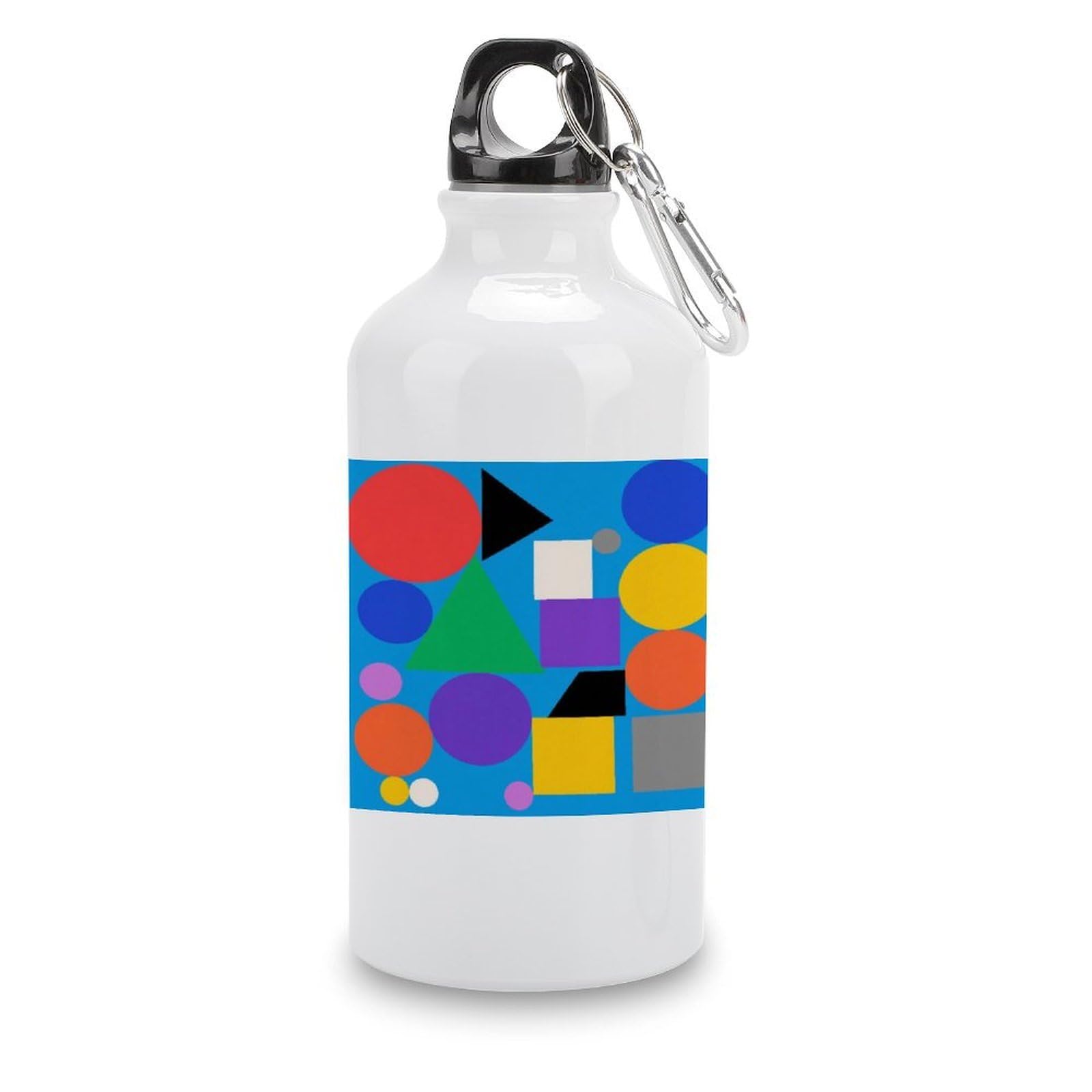 Fekiloot Style Geometry Aluminum Water Bottle Travel Tumbler Reusable Lightweight Outdoor Sports Water Bottles For Gym Sports Camping Hiking Fishing400ml