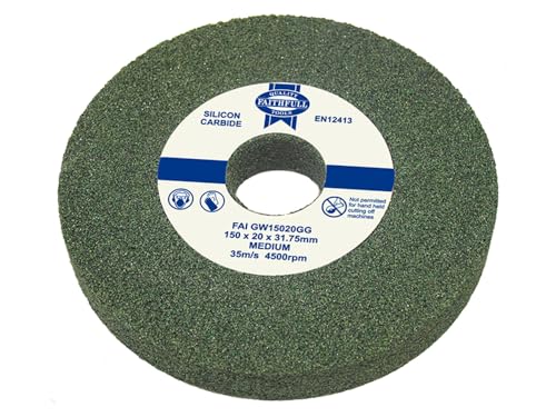 Faithfull FAIGW15016GG Bench Grinding Wheel Green Silicon Carbide 150mm x 16mm
