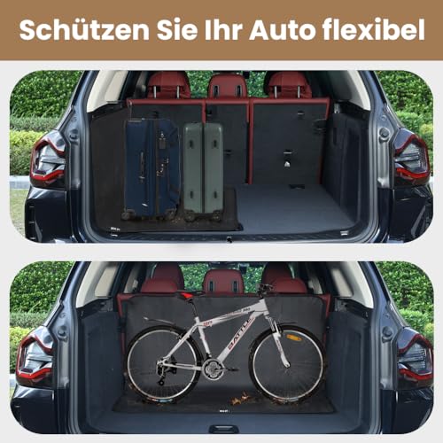 KYG Ladekantenschutz Kofferraum Wasserabweisend und Kratzfest Kofferraum Schutzmatte Langlebig Kofferraummatte für Hunde Universalgröße 105x80cm