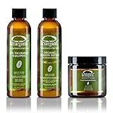 KERARGANIC Keratin Organic Treatment (Formaldehyde-Free) and Post-Treatment Set - 1 Pre-Treatment Shampoo, 1 Keratin Treatment, 1 Post-Treatment Mask, 1 Shampoo, 1 Conditioner, 1 Mask, 1 Leave-In, and 1 Argan Oil (16 Oz)