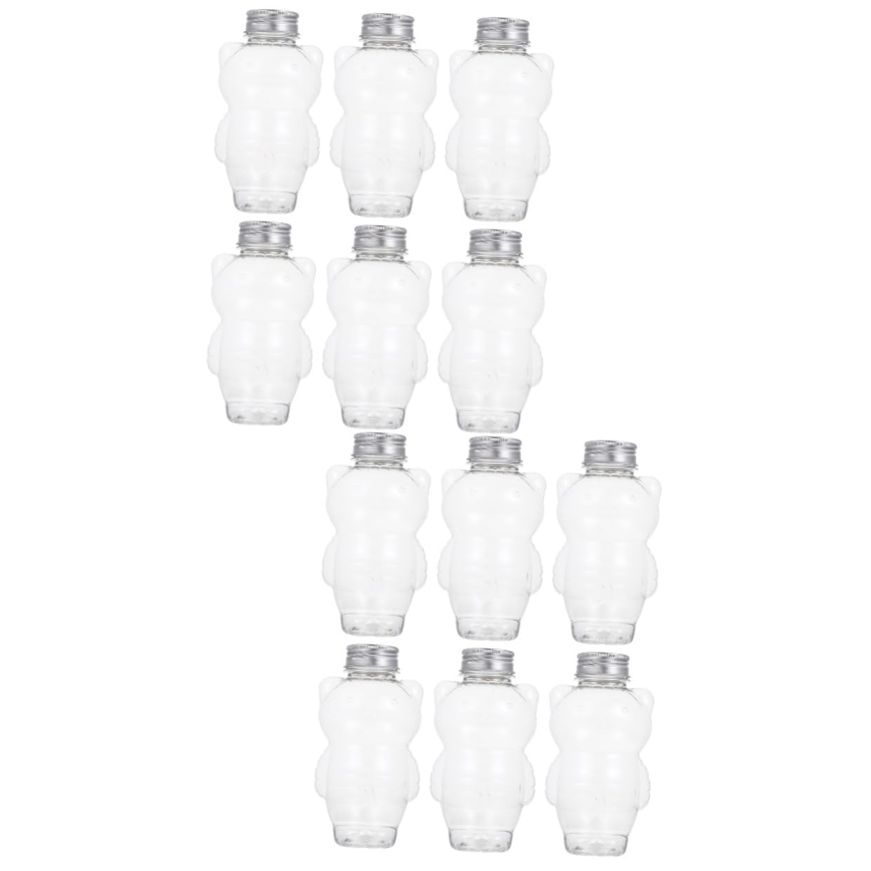 12 Pcs Cold Drink Juice Plastic Juice Bottle Clear Beverage Bottle Plastic Empty Bottle Plastic Milk Tea Bottle Lovely Juice Bottle Juice Packing Bottle