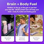 MOSH Variety Pack Keto Protein Bars, High Fiber, Low Carb, Gluten Free, High Protein, Brain Healthy Snack with Ashwagandha, Lion's Mane, 6 Count - Image 4