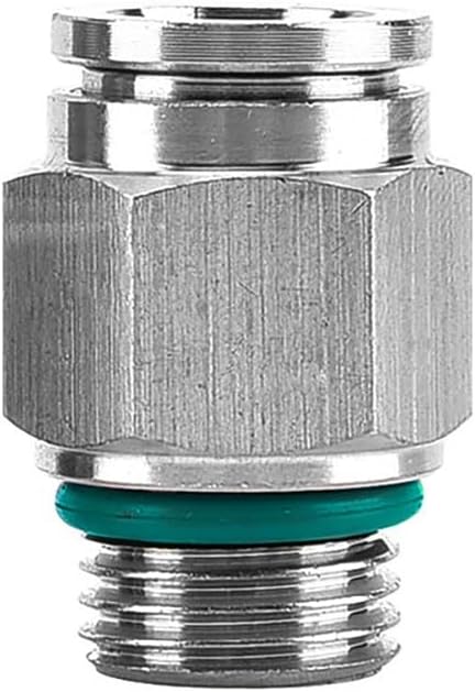 10Pcs BSP G Thread Quick Connect Fitting 304 Stainless Steel PC Pneumatic Connector for 4/6/8/10/12mm Hose(PC6-M5)