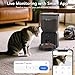 Olfjurk Automatic Dog & Cat Feeder,APP Controlled with Freshness Preservation, 4L Timed Cat Feeder with Timer Programmable, HD Camera for Voice and Video Recording (Black