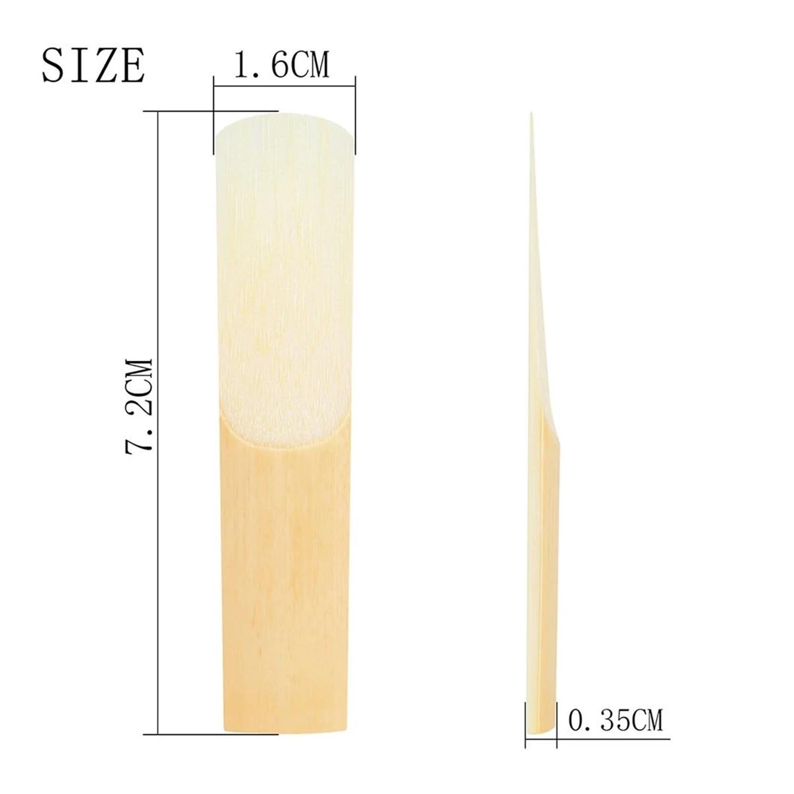 Kit de Accesorios saxofón 10 Uds Alto Saxofón Cañas Fuerza 2,5 Soprano Saxofón Reed Accesorios Para Instrumentos De Viento De Madera