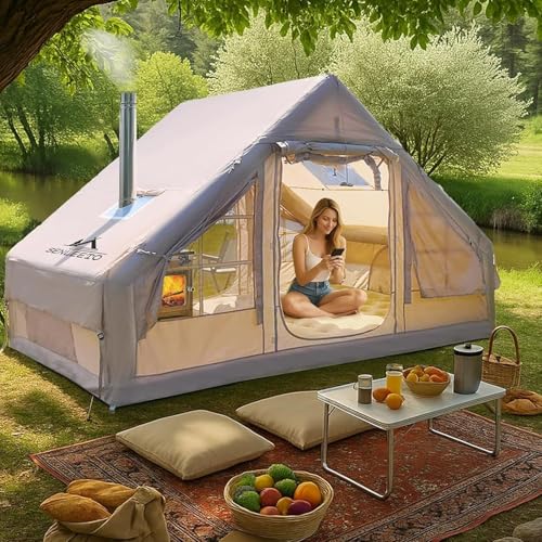 4-6 Person Inflatable Tent with Stove Jack