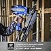 Estwing Pneumatic 21 Degree Framing Nailer, 2”–3-1/2” Framing Nails, Lightweight Magnesium Nail Gun with Depth Adjustment, Dual Trigger & Swivel Fitting, Includes Belt Hook & Carry Bag, EFR2190