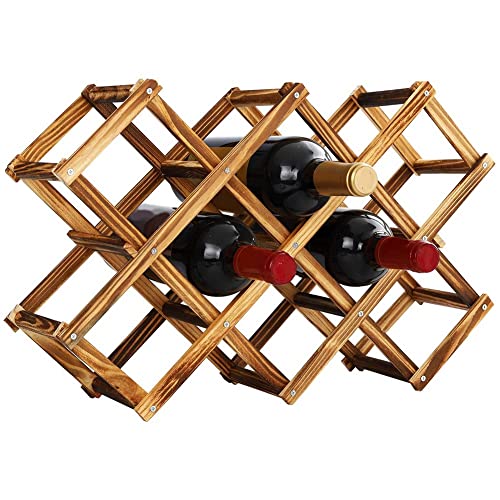Soporte de Vino de Madera para 10 Botellas