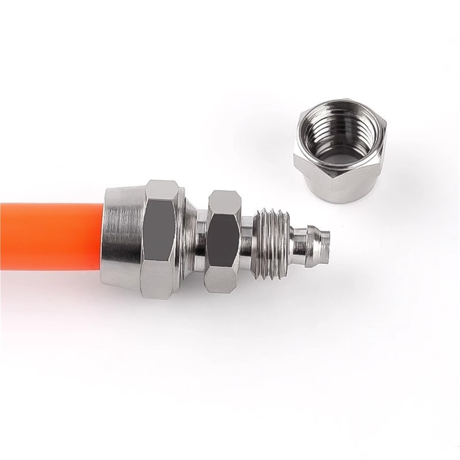 PG Kupfer Nickel Pneumatische Luft Schnell Anschluss for Schlauch Rohr OD 4M 6 8 10 12 MM Schnelle Joint Verbindung 1Pcs(PG 6-10)