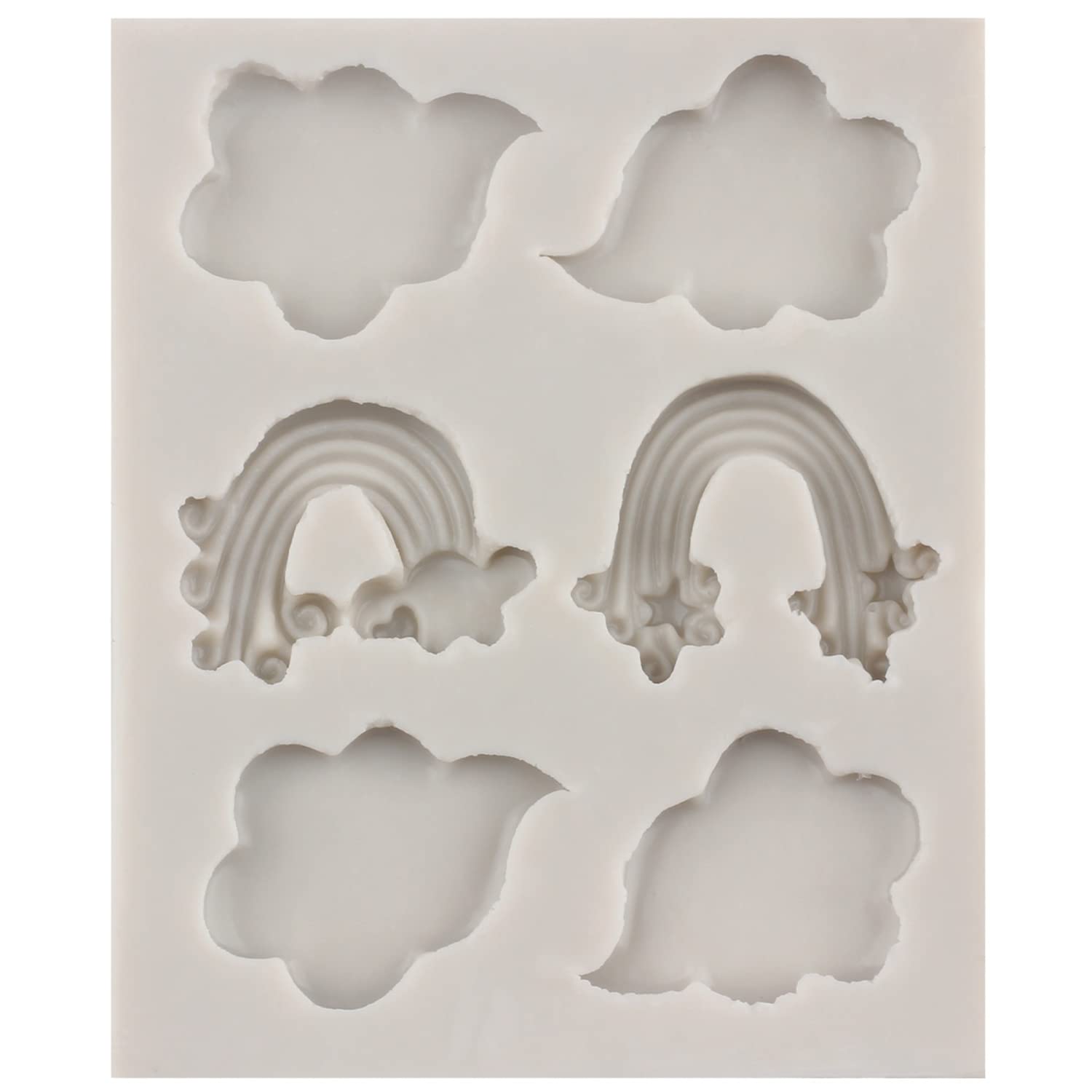 Stampo in silicone a forma di nuvola arcobaleno: artigianato in resina Stampo in silicone a forma di nuvola arcobaleno: artigianato in resina