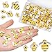 HADDIY Tiny Craft Bees,50 Pcs Small Plastic Resin...