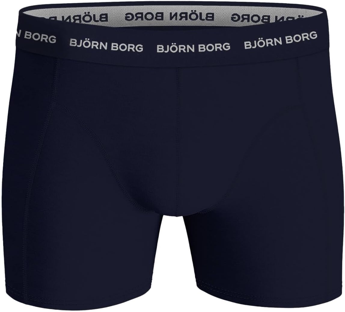 Bjorn Borg Men's Soft Cotton Comfort Stretch Mid Rise 5 Pack Boxer Briefs - Image 4