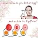 Mevis Line Egg Slicer for Hard Boiled Eggs and Egg Timer for Boiling Eggs Set, (Red Color)