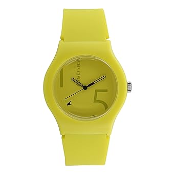 Fastrack Analog Yellow Dial Unisex-Adult Watch-9915PP58