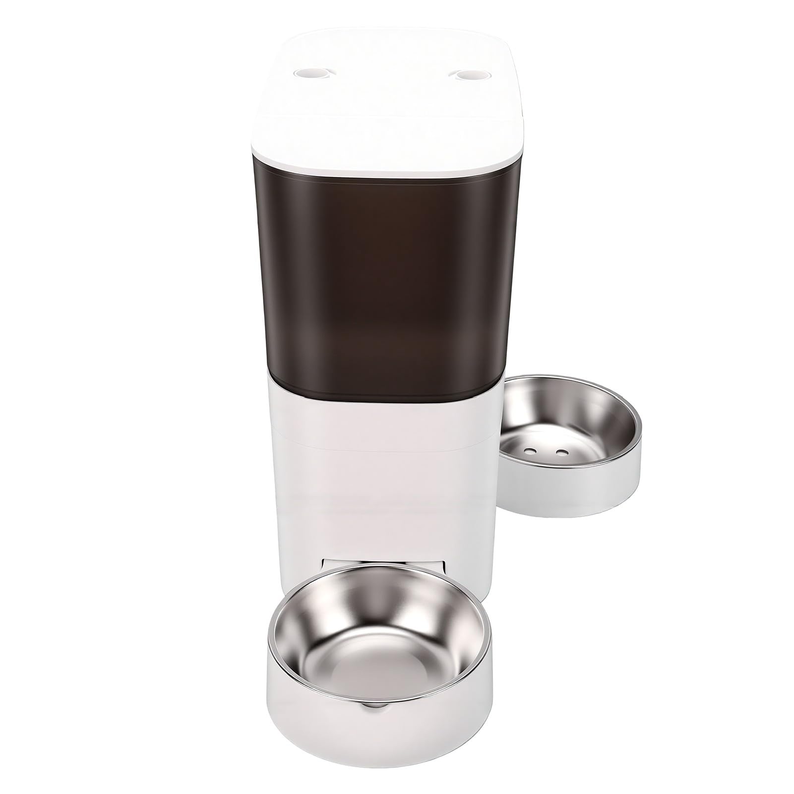 TOPINCN Mangiatore Automatico per Animali, Distributore di Cibo con Timer e | Ciotola Automatica per Gatti con Erogatore D'Acqua, Distributore di Cibo Secco con Timer e Telecomando, Porzioni