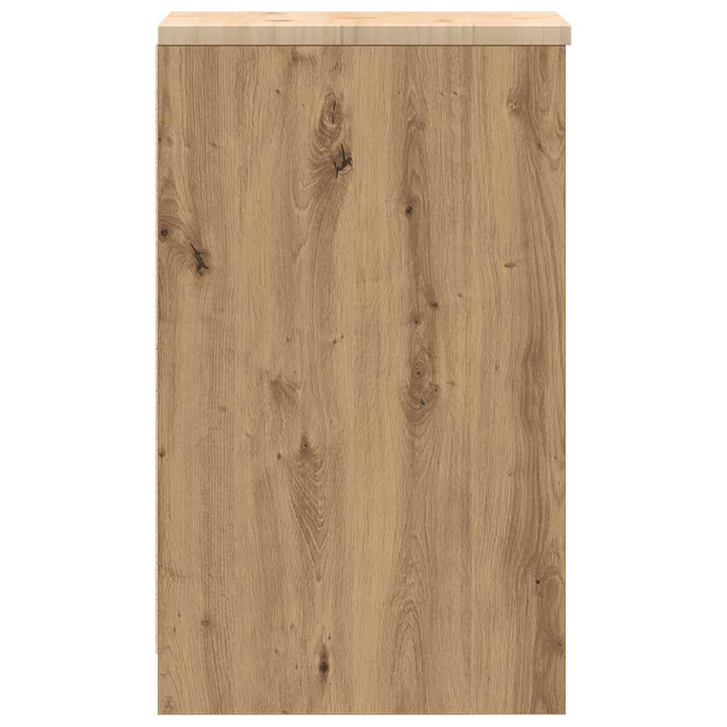 Générique Armoire de Rangement de Garage chêne Artisanal Bois de pin,Entreprise & Industrie,Stockage Industriel,Armoires industrielles,Brun,18 KG,860561