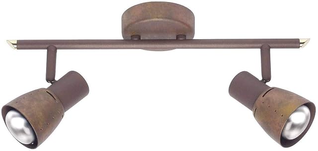 BRILLIANT lamp Lava spot Tube 2 FLG Old Copper | 2X R50, E14, 40W, Suitable for Reflector Lamps (not Included) | Scale A ++ to E | Heads swiveling