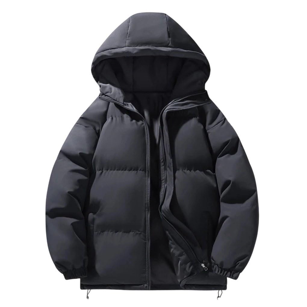 Sill-Like Cotton Top Uomo, Mens Chic Addensare Caldo Parka Trench Outerwear Uomo Taglia