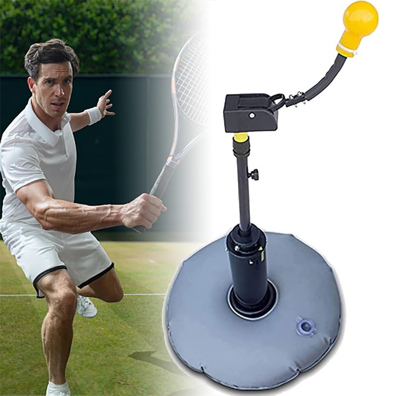 Entraîneur de swing de tennis à hauteur réglable pour s'exercer facilement dans son jardin