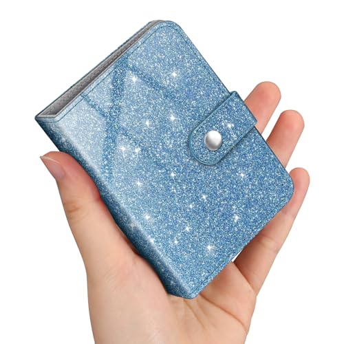 Fintie Mini álbum de fotos para películas de 2 x 3 pulgadas, 52 bolsillos pequeños para cámara instantánea Fujifilm Instax Mini/imágenes Polaroid Hi-Print, carpeta con soporte para tarjetas