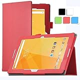 Acer Iconia One 10 B3-A20 case, KuGi ® Multi-Angle Stand Slim-Book PU Leather Cover Case only fit for for Acer Iconia One 10 B3-A20 tablet (Red)