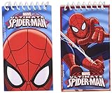 Marvel's Ultimate Spider-Man Birthday Party Notepad Favour, Pack Of 12, Blue/Red , 2.3