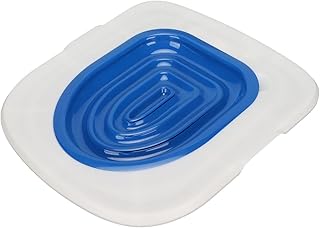 Cat Toilet Training Kit Universal Reusable Environmentally Friendly Cat Toilet Trainer for Pet Cleaning(White Tray, 1 Gray Inner Support ) Litter Boxes (White Tray , 1 Blue Inner Support)