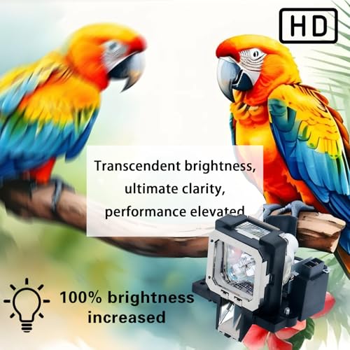 Image of PK-L2210U Replacement Projector Lamp Bulb for JVC DLA-RS40 DLA-X9 DLA-RS30 DLA-F110 DLA-RS40U DLA-X3 DLA-X7 DLA-RS50 DLA-RS60 DLA-RS45U DLA-RS45 DLA-RS55 DLA-X70R Projector with Housing