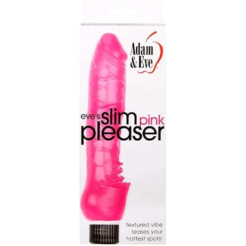 Adam & Eve Pink Vibrator Dildo, Realistic Dildo, Thrusting Sex Toy For Women, Waterproof Jelly Texture, Battery Operated, Adjustable Speeds For Clitoral Anal G Spot Pleasure, Gift Compact And Discreet