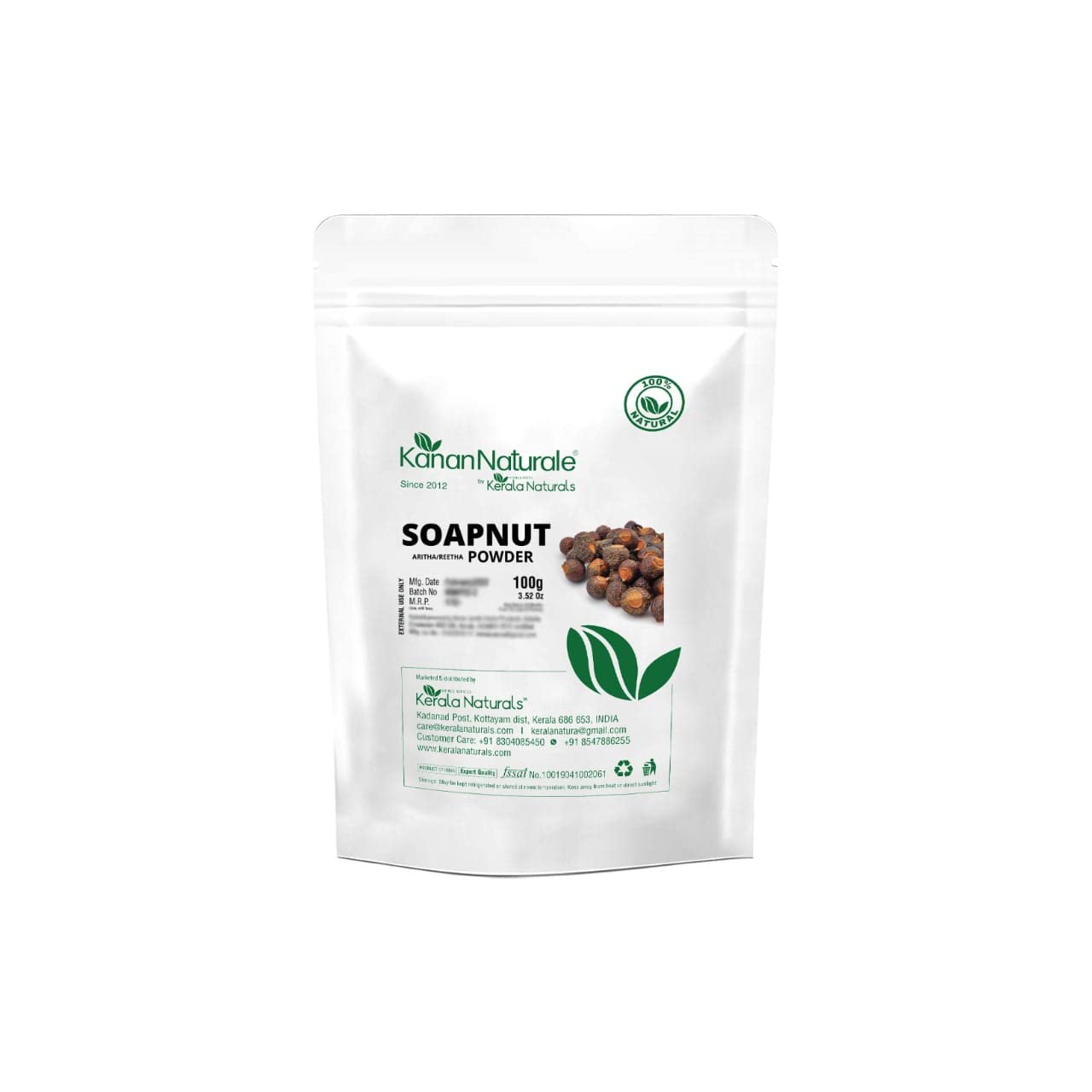 Soapnut Powder (Aritha, Ritha powder) 100gm - For thick and bouncy hair ...