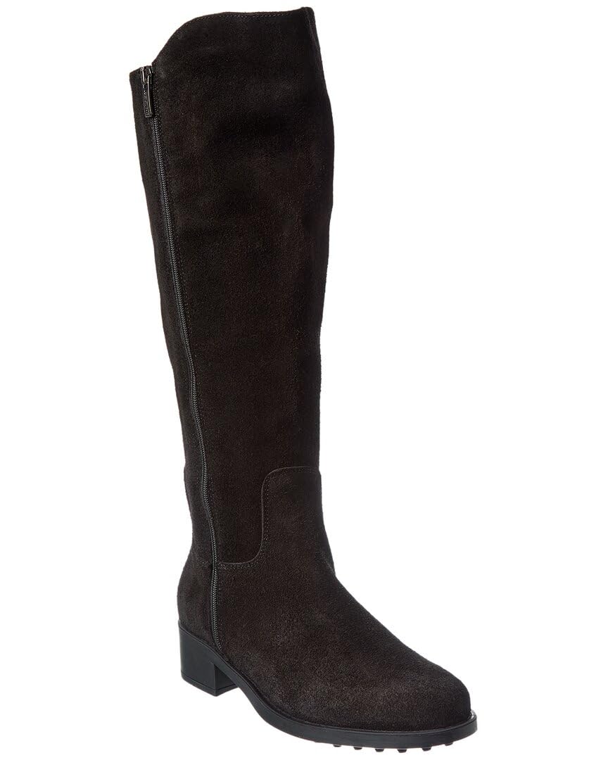 La Canadienne Shayla Suede Boot 10 Black