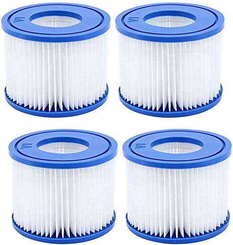 GAODA Depuradora Cartucho, Filtros Piscina Tipo Vi para bestway, Filtro de Piscina Hinchable para bestway 58093, Cartucho filtrante Vi para Lay-Z-SPA Miami, Vegas, Monaco, Palm Springs. (4 filtros)
