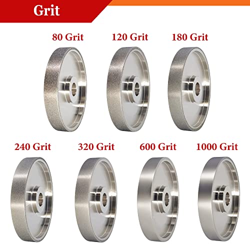 Gytycatah Cbn Grinding Wheel, Dia 6" X 1" Wide With 1" Arbor, Diamond Grinding Wheel For Sharpening High Speed Steel, Grit 1000 #TOP3