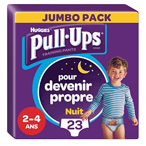 Huggies Pull-Ups Couche de Nuit Garçon 2-4 Ans 18-23 kg
