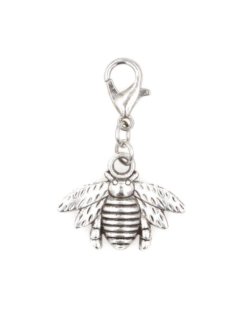 Bee Stainless Steel Clasp Clip on Charm 75F