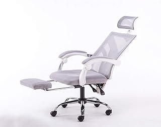 Silla Gaming Blanca Y Roja,Silla Gamer,oficina Silla Base a Prueba De Explosiones Tejido Transpirable Elástico Ajustable De 90-155 ° Diseño Giratorio De Ingeniería D,Sillas de escritorio de oficina