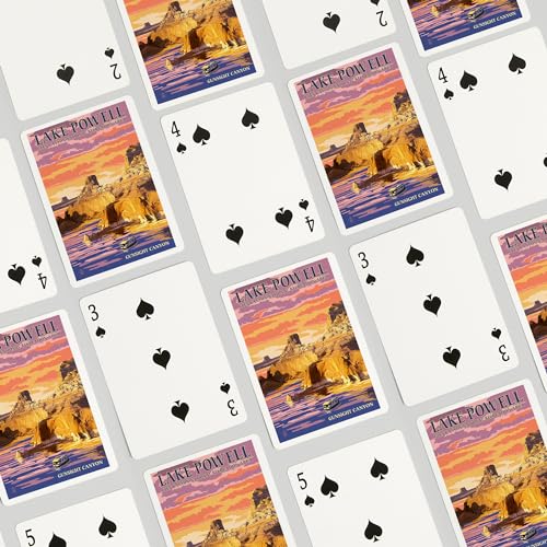 Lantern Press Naipes Poker Lake Powell y Sunset 52 Cartas miniatura 4