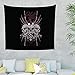 Produktbild NC83 3 Skulls Drucken Wandbehang Hippie Groß Strandtuch - Black für Schlafzimmer White 230x150cm