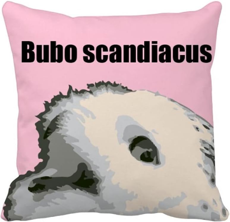 Bubo Scandiacus Bird White Throw Pillow Sleeping Sofa Cushion Cover