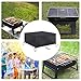 ValueHall Fire Pit Cover 420D Heavy Duty Square Fire Pit Table Cover Waterproof Windproof and UV-Proof Outdoor Garden Furniture Cover V1C06 (80 x 80 x 32cm)