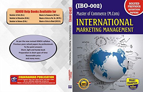 Buy IGNOU IBO 02 IGNOU International Marketing Management IGNOU MCOM ...