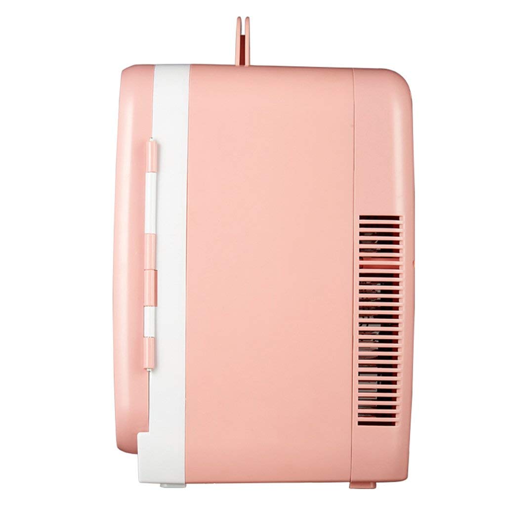 MU Mobilna mini lodówka 15 l Silent Dual-Core mini chłodziarka i podgrzewacz & Mdash; różowa