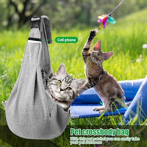 Hundetragetuch Hundetransporttasche Strapazierfähiger Tiertransporter Für Hunde Und Katzen Für Aktivitäten Im Freien,Wochenendausflüge Und Spaziergänge Mit Hunden Und Katzen(Grey)