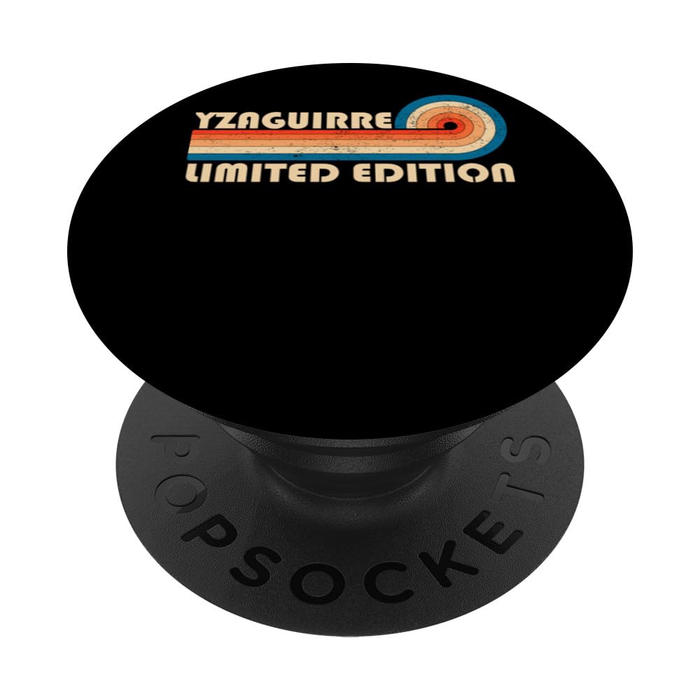 YZAGUIRRE Surname Retro Vintage 80s 90s Birthday Reunion PopSockets Standard PopGrip