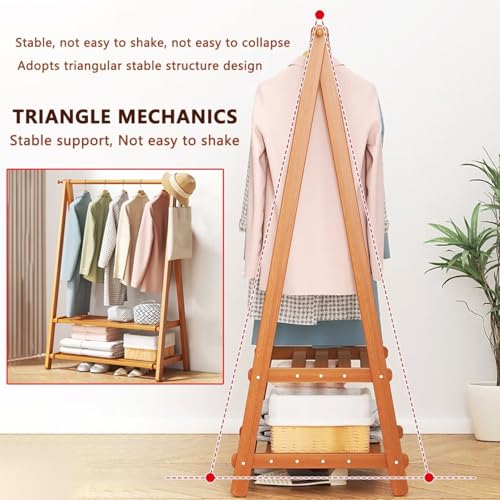 Penderie ouverte en bois pour optimiser le rangement des petits espaces - 7